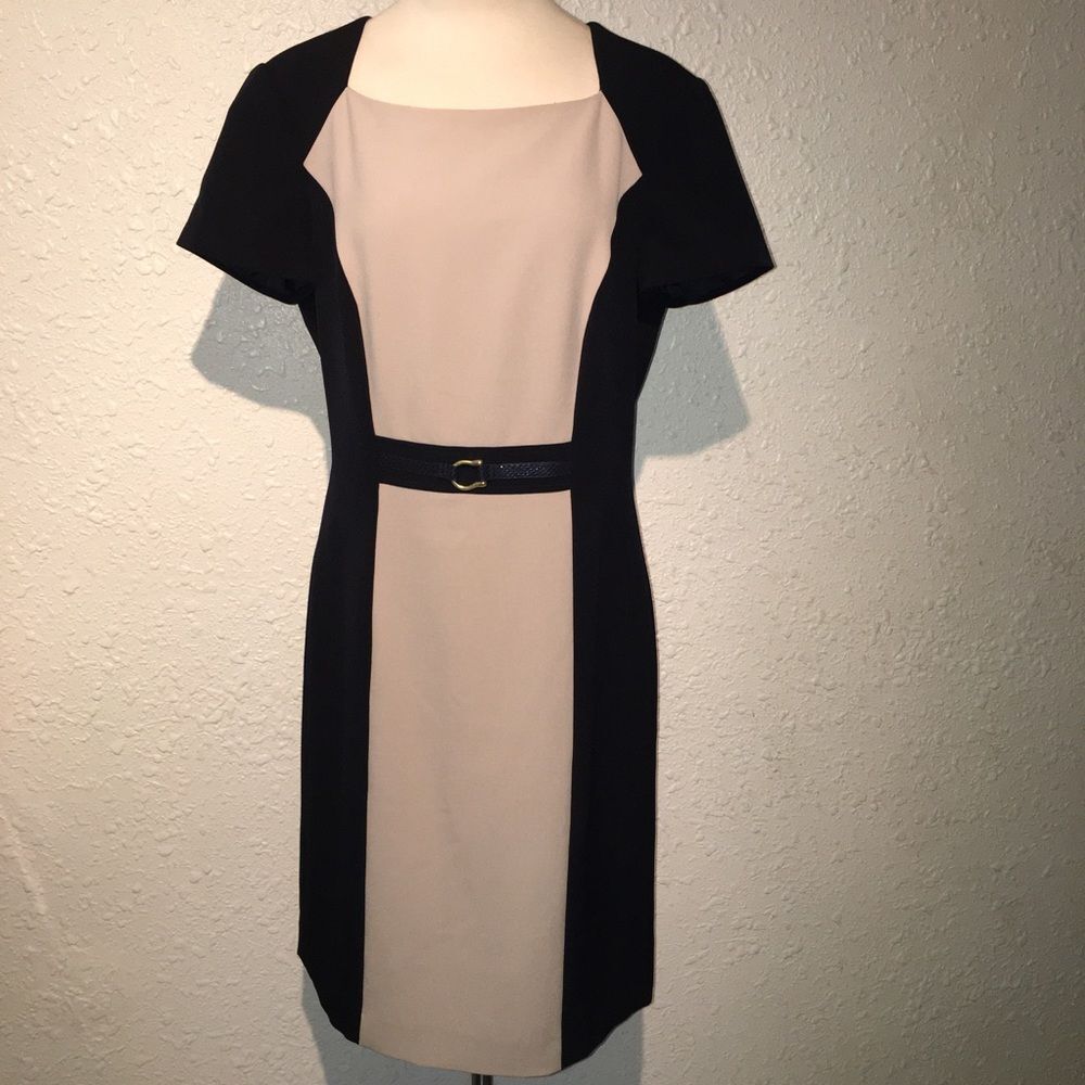 Tahari Arthur S. Levine Two-toned Dress